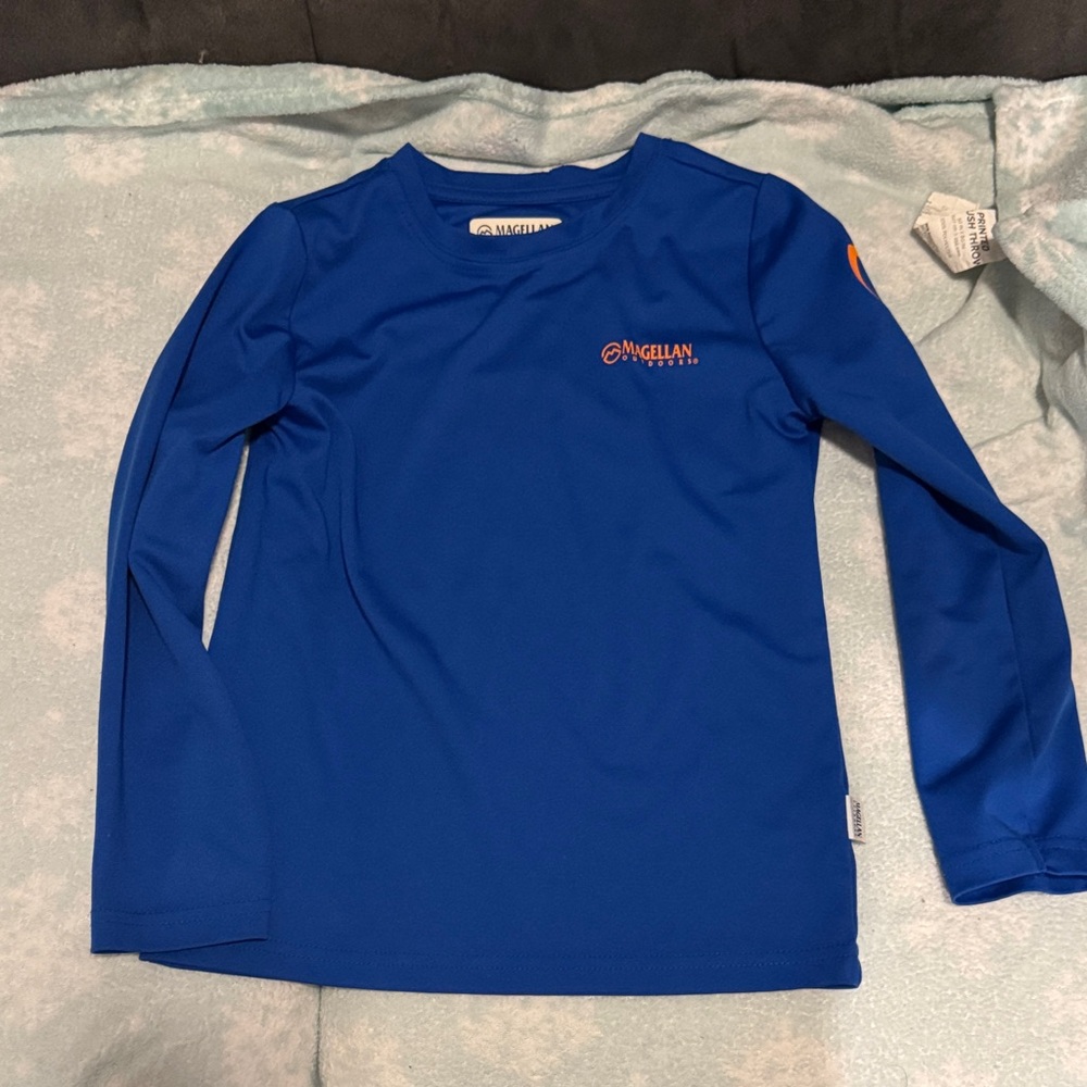 Magellan Outdoors Kids Long Sleeve Blue Rashguard